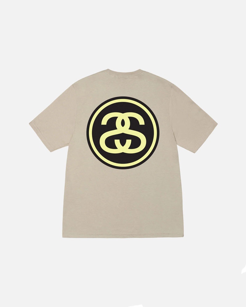 Stüssy SS-Link T-shirt Khaki | Sverige 863ZXCJYE