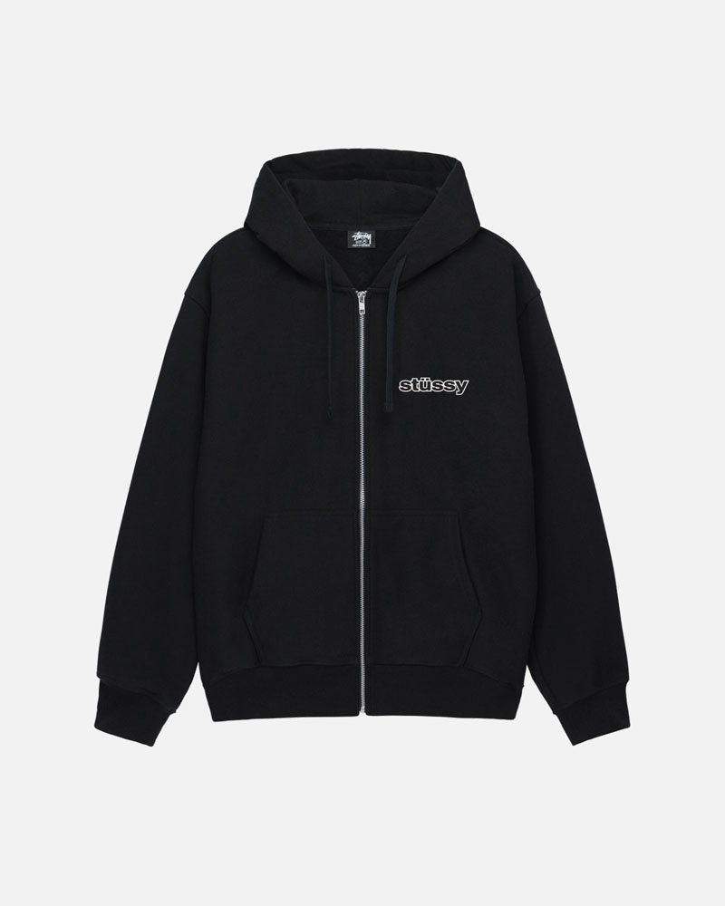 Stüssy SS-Link Zip Hoodie Svarta | Sverige 526NUMELZ