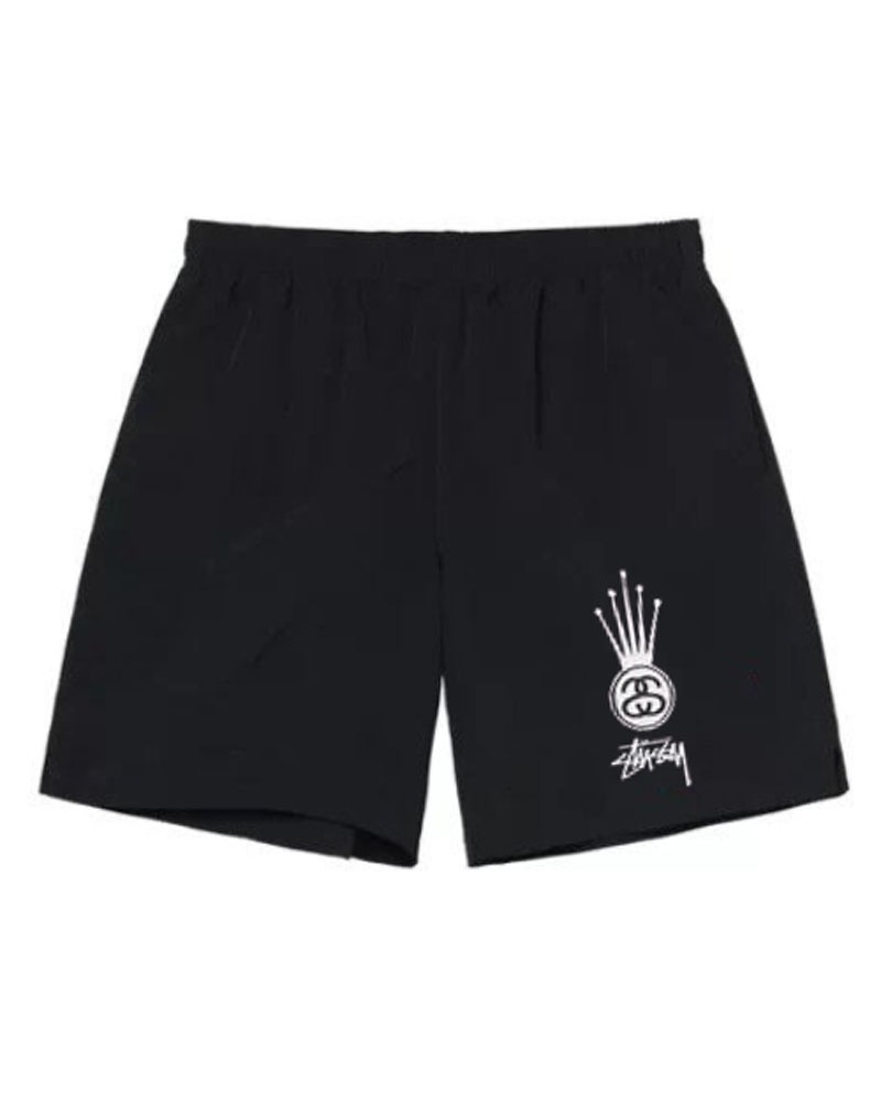 Stüssy SS Crown Shorts Svarta | Sverige 560VEWQNS