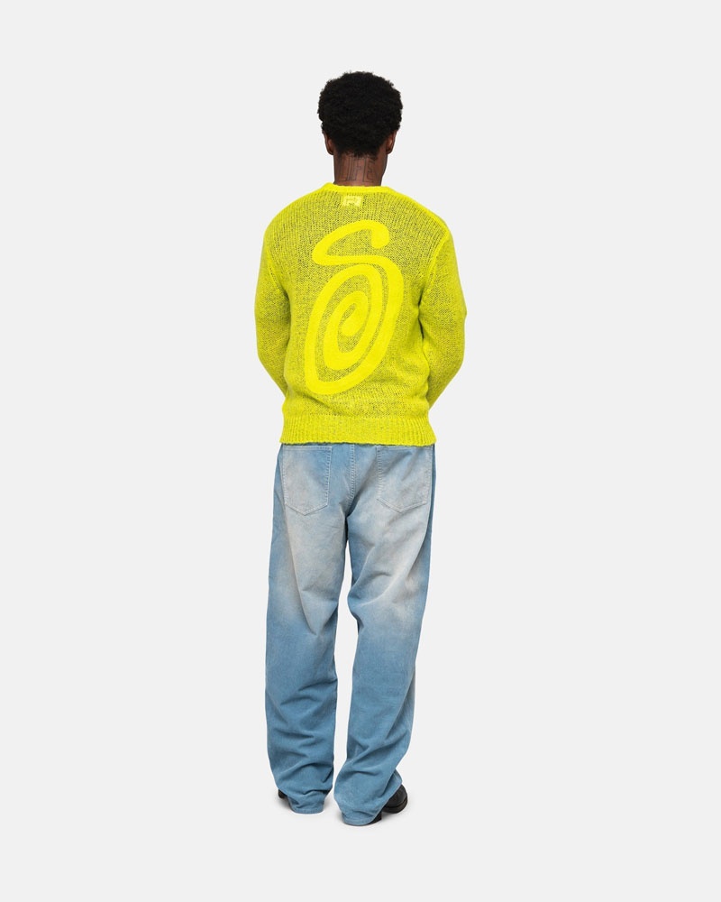 Stüssy S Loose Knit Tröja Ljusgröna | Sverige 104CIAZQJ