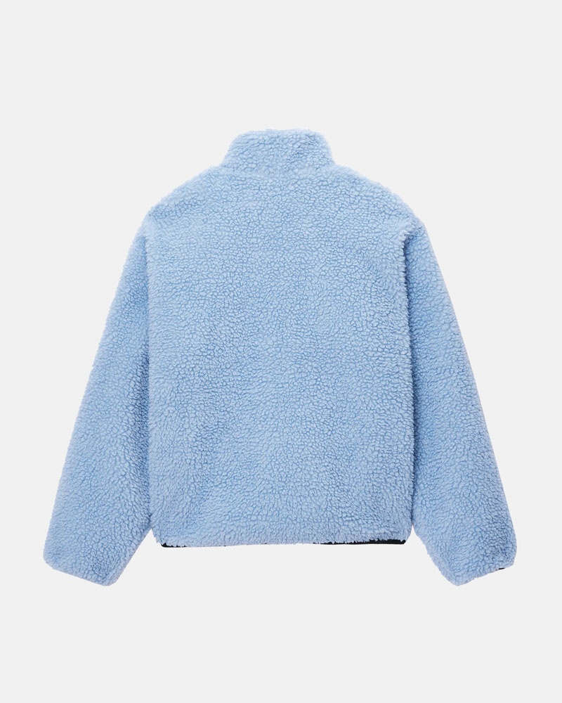 Stüssy Sherpa Reversible Jacka Ljusblå | Sverige 013GIYELT