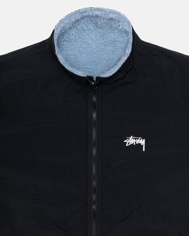 Stüssy Sherpa Reversible Jacka Ljusblå | Sverige 013GIYELT