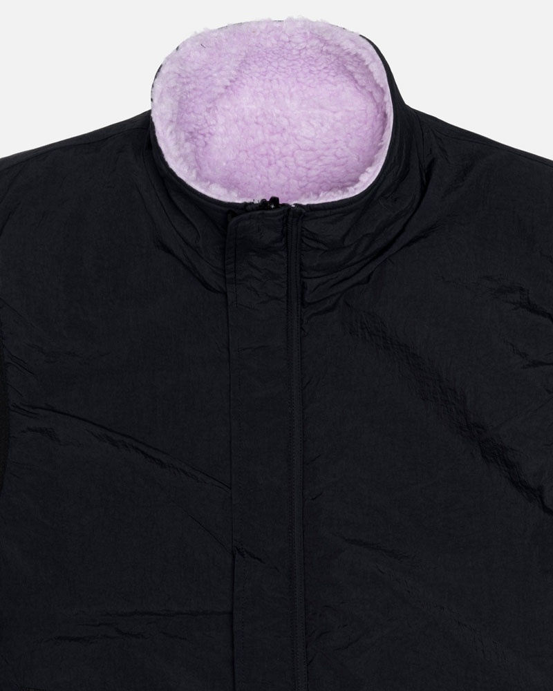 Stüssy Sherpa Reversible Väst Lavendel | Sverige 057RDONIH