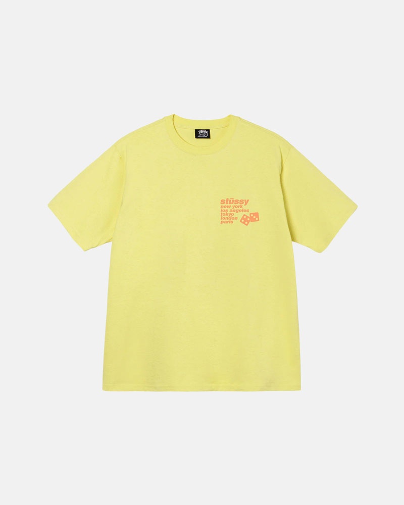 Stüssy Silhouette T-shirt Gula | Sverige 475VEHULG