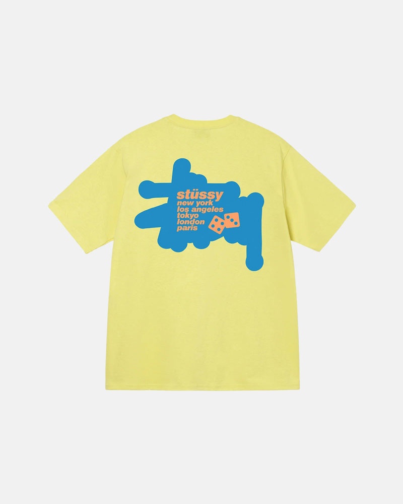 Stüssy Silhouette T-shirt Gula | Sverige 475VEHULG