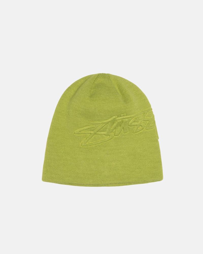 Stüssy Skullcap Embossed Smooth Stock Mössa Ljusgröna | Sverige 185RTFSYU