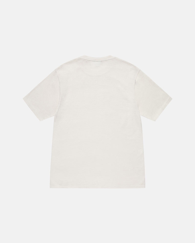 Stüssy Small Stock Pigment Dyed T-shirt Beige | Sverige 293LYZMCN