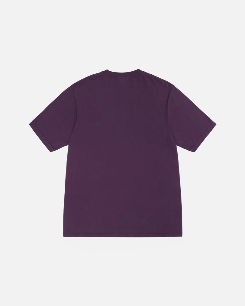 Stüssy Small Stock Pigment Dyed T-shirt Lila | Sverige 397YSZDXN