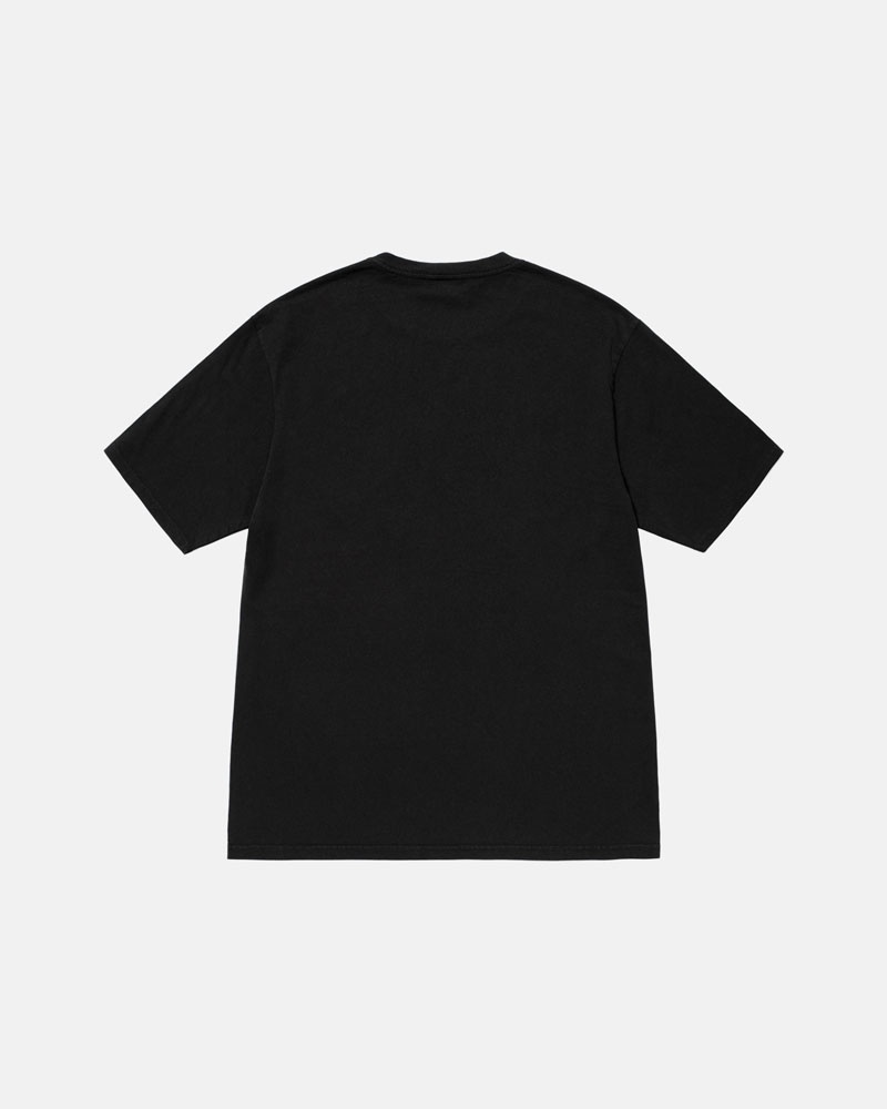 Stüssy Small Stock Pigment Dyed T-shirt Svarta | Sverige 164EGIKQA