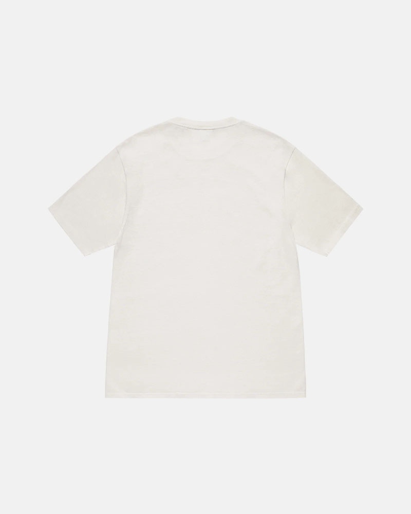 Stüssy Small Stock Pigment Dyed T-shirt Vita | Sverige 681VZBDNS