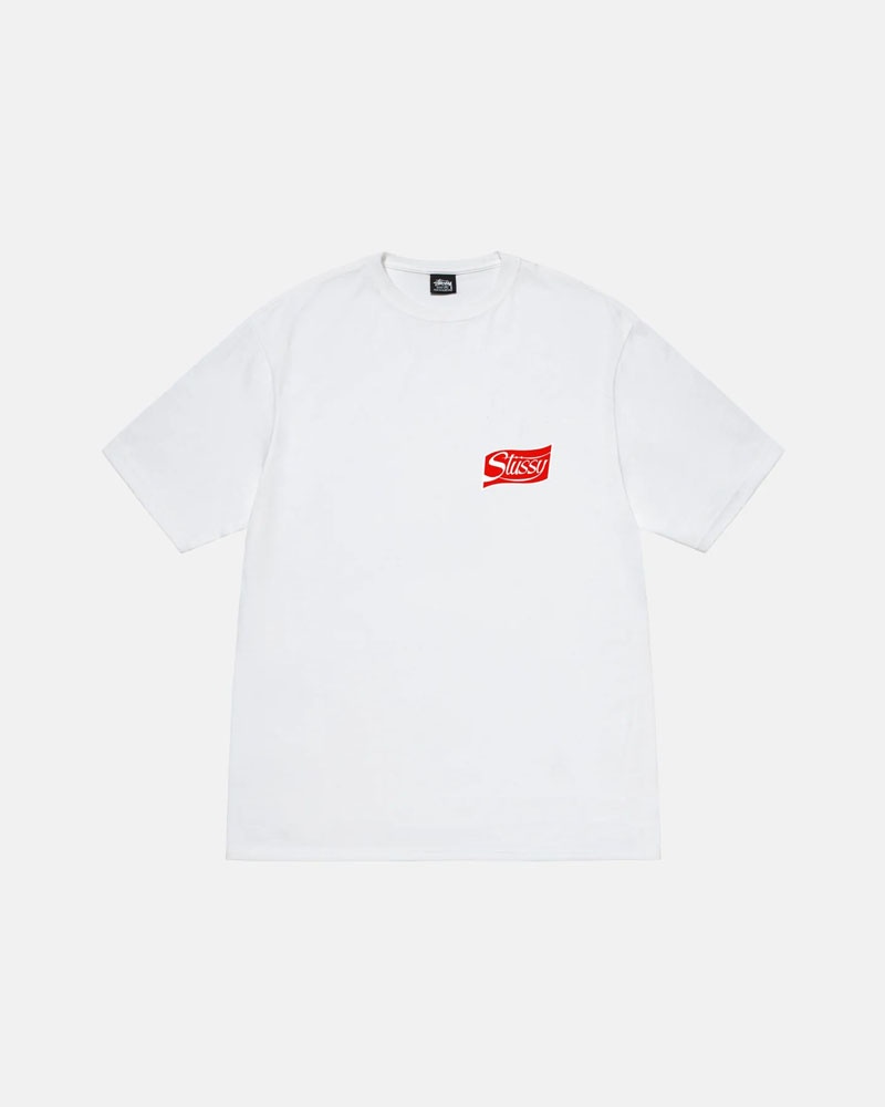 Stüssy Soda Can T-shirt Vita | Sverige 072JEIRST