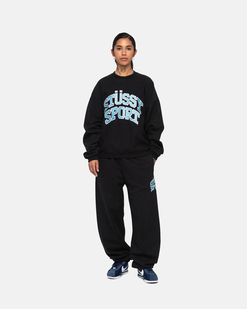 Stüssy Sport Träningsbyxor Svarta | Sverige 312WGVUJH