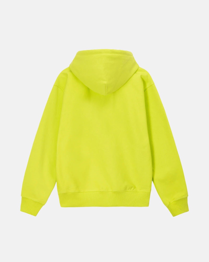 Stüssy Stock Box Hoodie Gula | Sverige 185AEPZWU