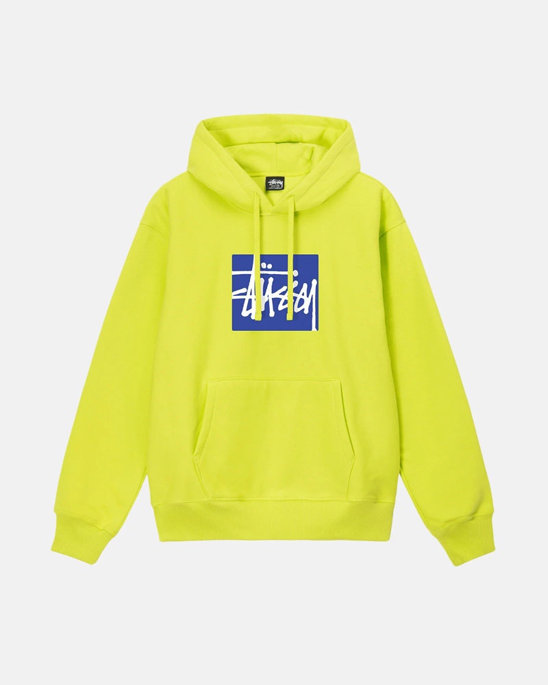 Stüssy Stock Box Hoodie Gula | Sverige 185AEPZWU