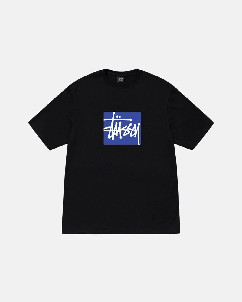 Stüssy Stock Box T-shirt Svarta | Sverige 084FYNAWM