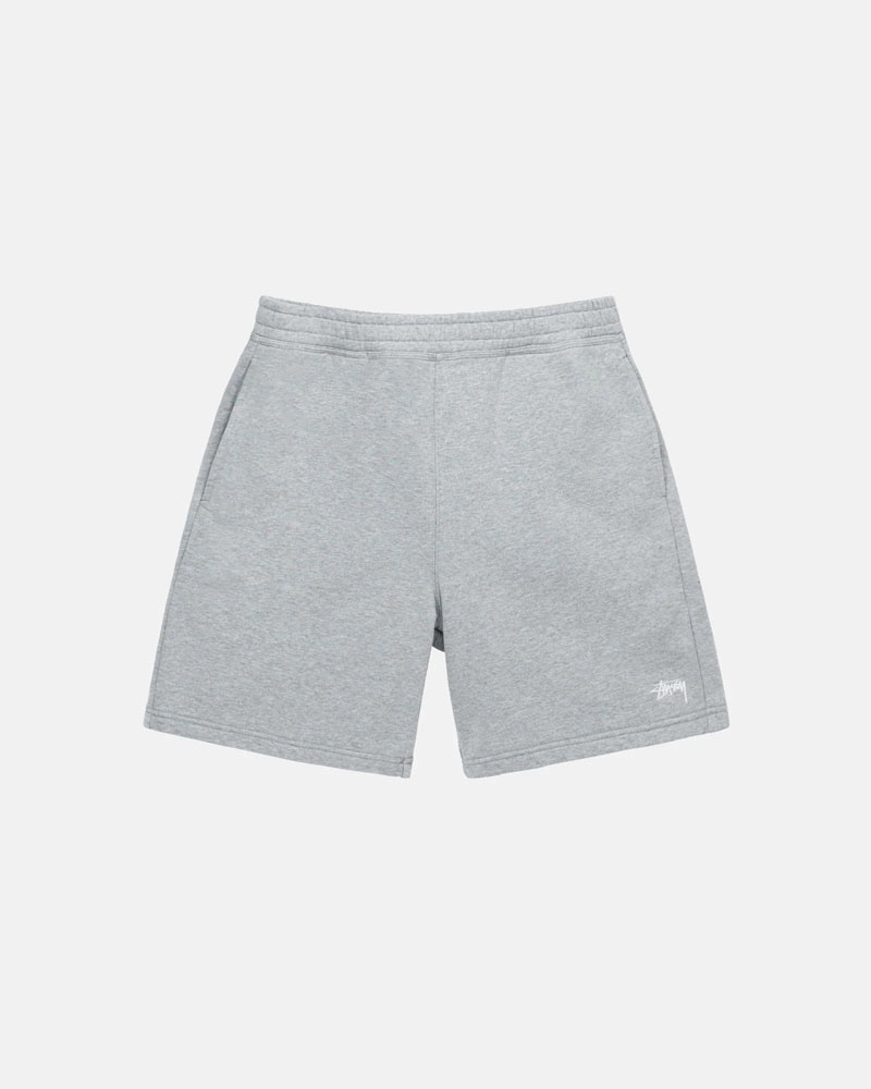 Stüssy Stock Logo Sweat Shorts Grå | Sverige 274UVTHOB