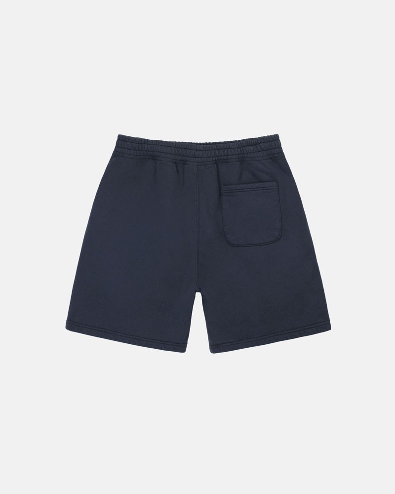 Stüssy Stock Logo Sweat Shorts Marinblå | Sverige 687DNIBRX