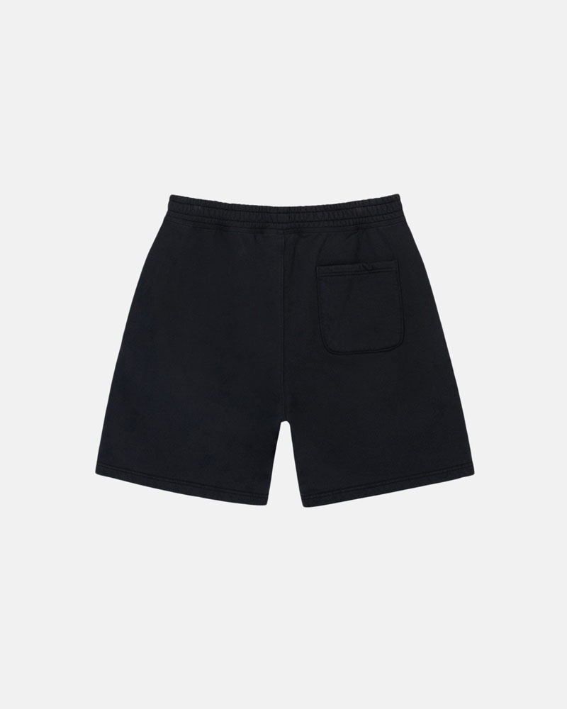 Stüssy Stock Logo Sweat Shorts Svarta | Sverige 034YEJMDL