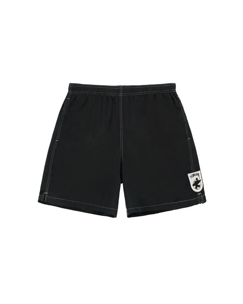 Stüssy Surfman Vatten Shorts Svarta | Sverige 712HWIAXS