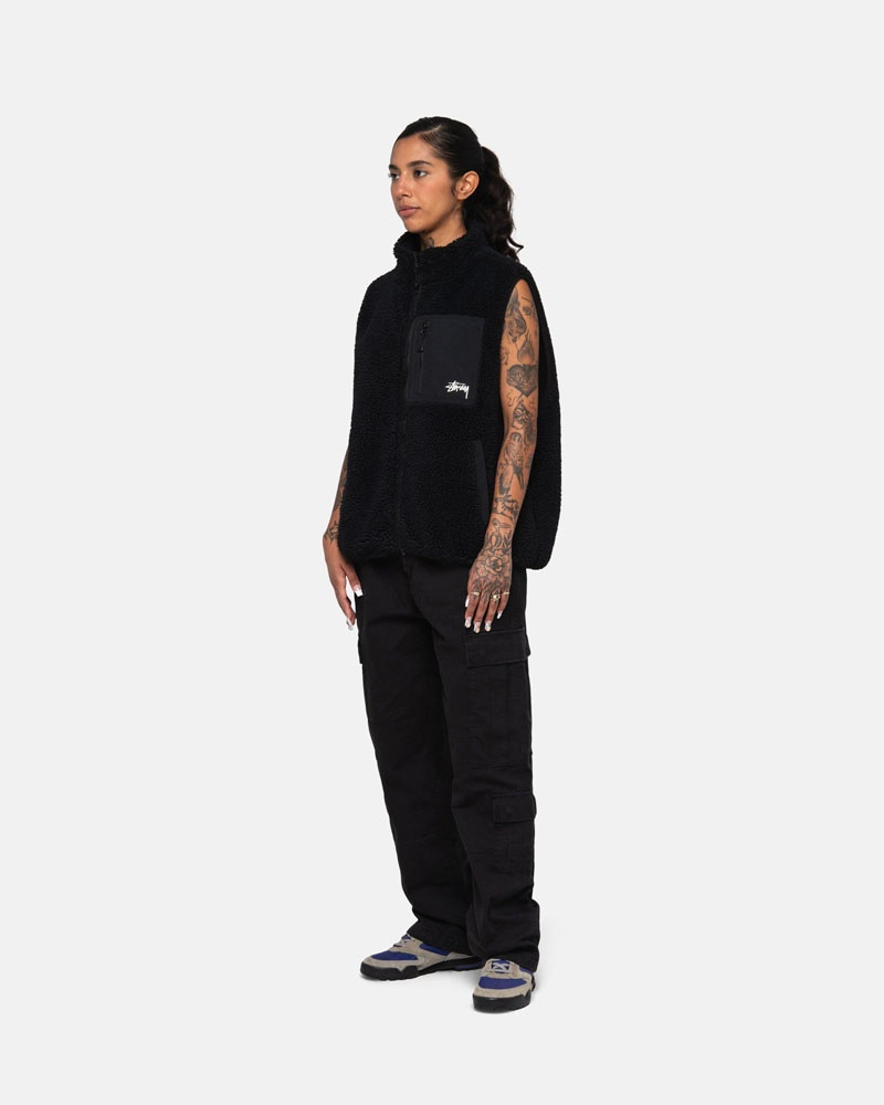 Stüssy Surplus Cargo Ripstop Byxor Svarta | Sverige 456XOGSLH