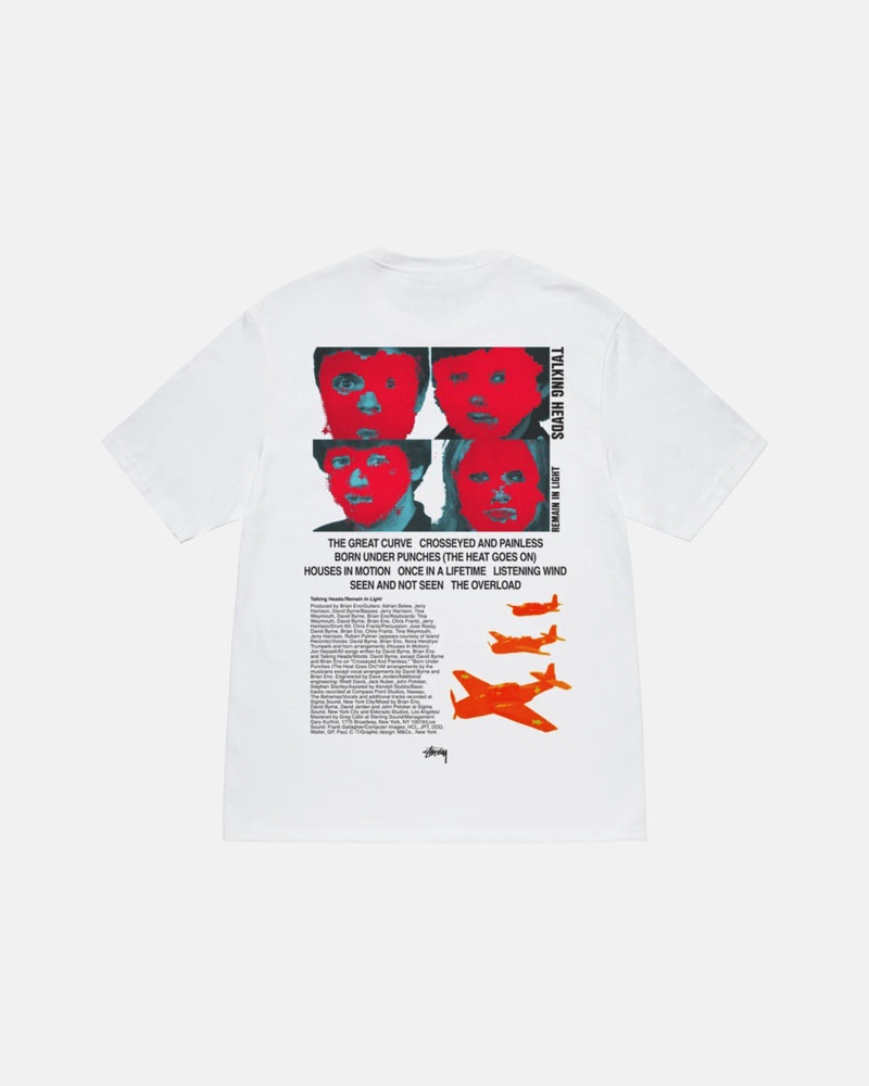 Stüssy Talking Heads Remain In Light T-shirt Vita | Sverige 658AMVPEB