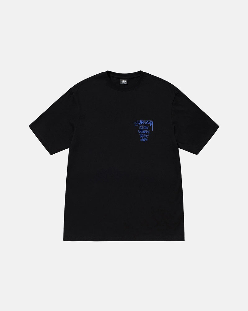 Stüssy Tribe Stack T-shirt Svarta | Sverige 632NOPMRI