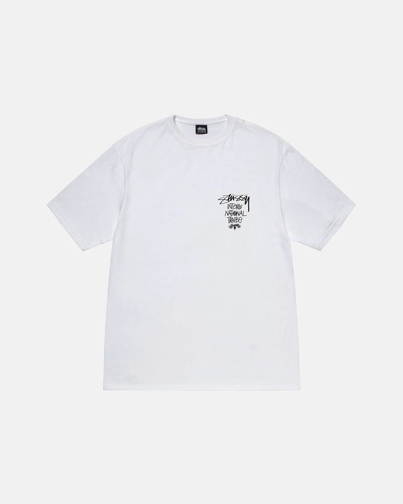 Stüssy Tribe Stack T-shirt Vita | Sverige 820SITFYO