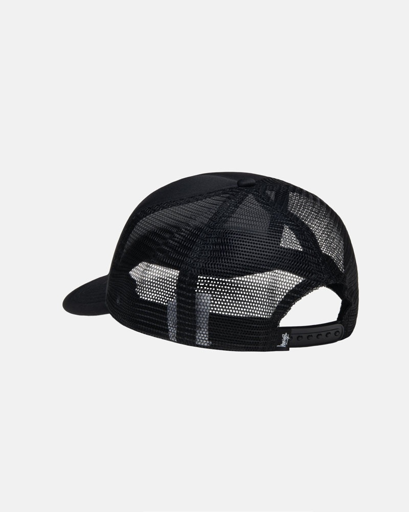 Stüssy Trucker SS-Link Snapback Kepsar Svarta | Sverige 685THFPMJ