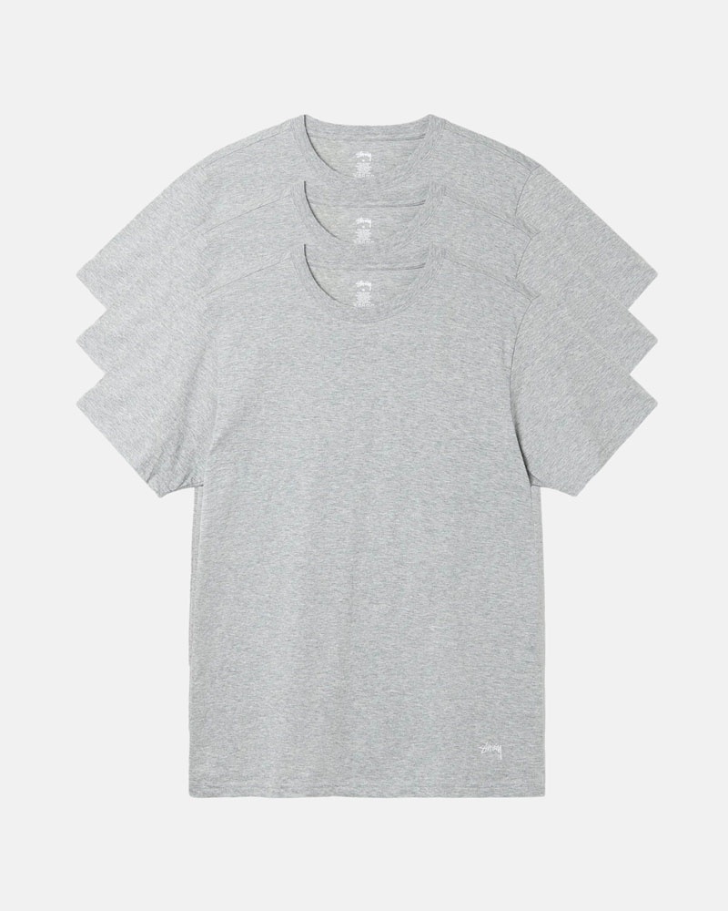 Stüssy Undershirts T-shirt Grå | Sverige 068ZAJQGC