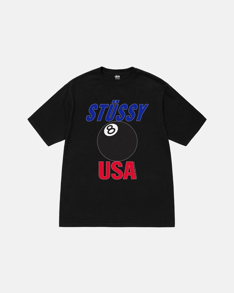 Stüssy Usa Pigment Dyed T-shirt Svarta | Sverige 749WAIJTM