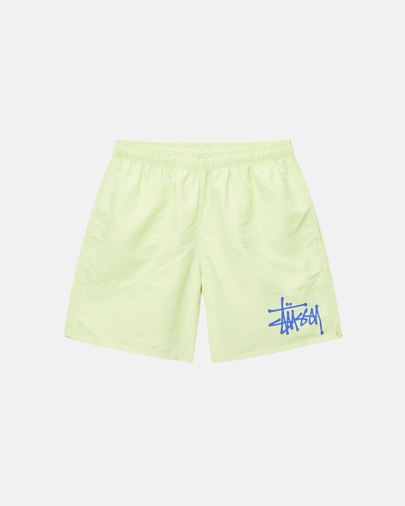 Stüssy Vatten Korta Big Basic Shorts Gula | Sverige 803ZSTBUH