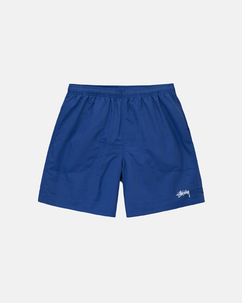 Stüssy Vatten Korta Stock Shorts Mörkblå | Sverige 378RGOUMZ