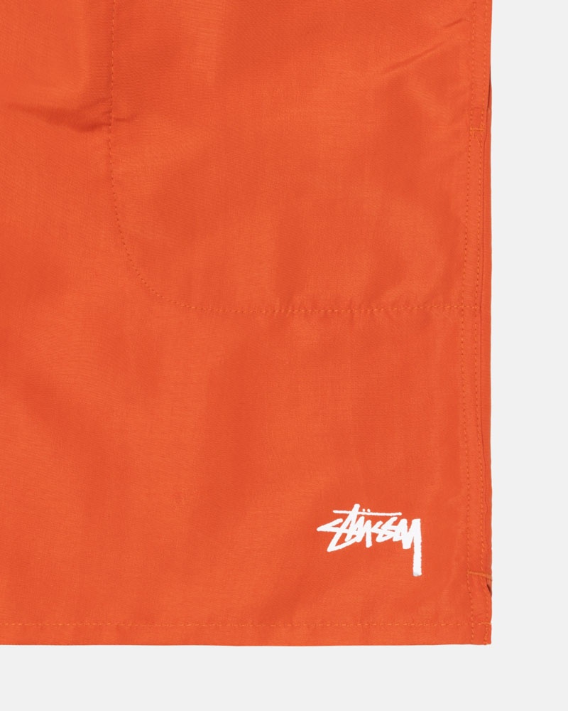 Stüssy Vatten Korta Stock Shorts Orange | Sverige 947ZTBUAP