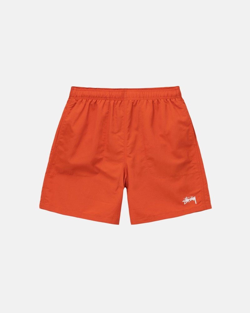 Stüssy Vatten Korta Stock Shorts Orange | Sverige 947ZTBUAP