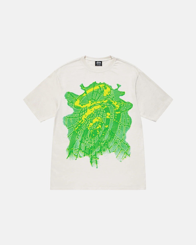 Stüssy Web Pigment Dyed T-shirt Vita | Sverige 918HAWCSZ