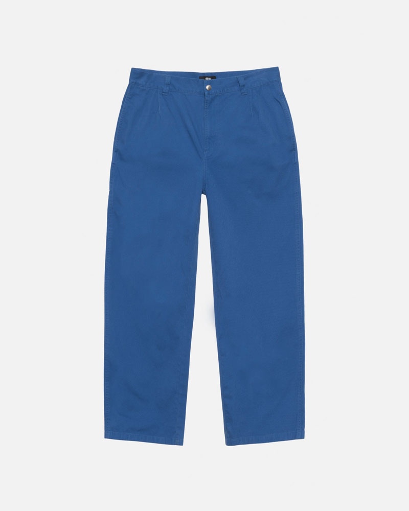 Stüssy Workgear Trouser Twill Byxor Blå | Sverige 186ONXTSY