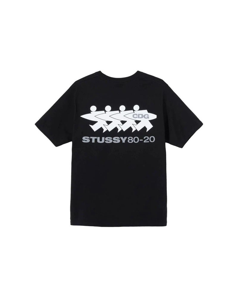 Stüssy X CDG T-shirt Svarta | Sverige 521VHDRSN