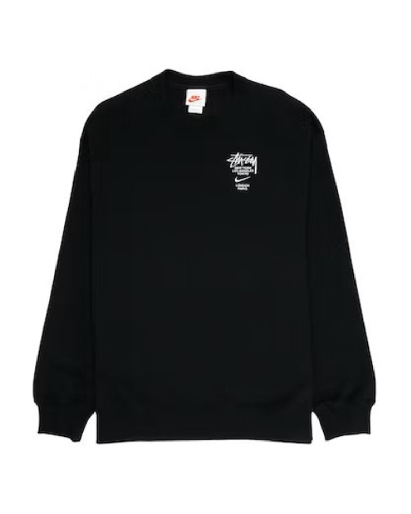 Stüssy X NK International Crewneck Sweatshirt Svarta | Sverige 947QGAOLI