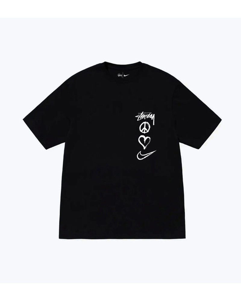 Stüssy X NK Peace, Love, Swoosh T-shirt Svarta | Sverige 247CSNUJW