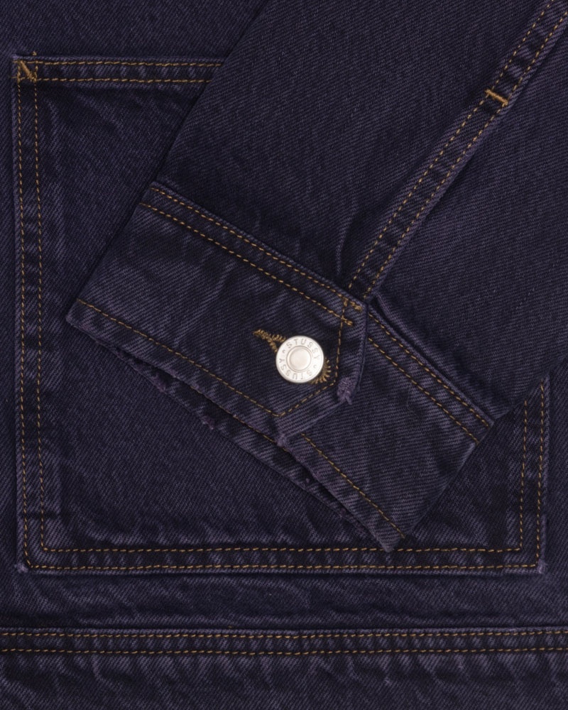 Stüssy Zip Arbets Denim Jacka Blå | Sverige 378OPJVLF