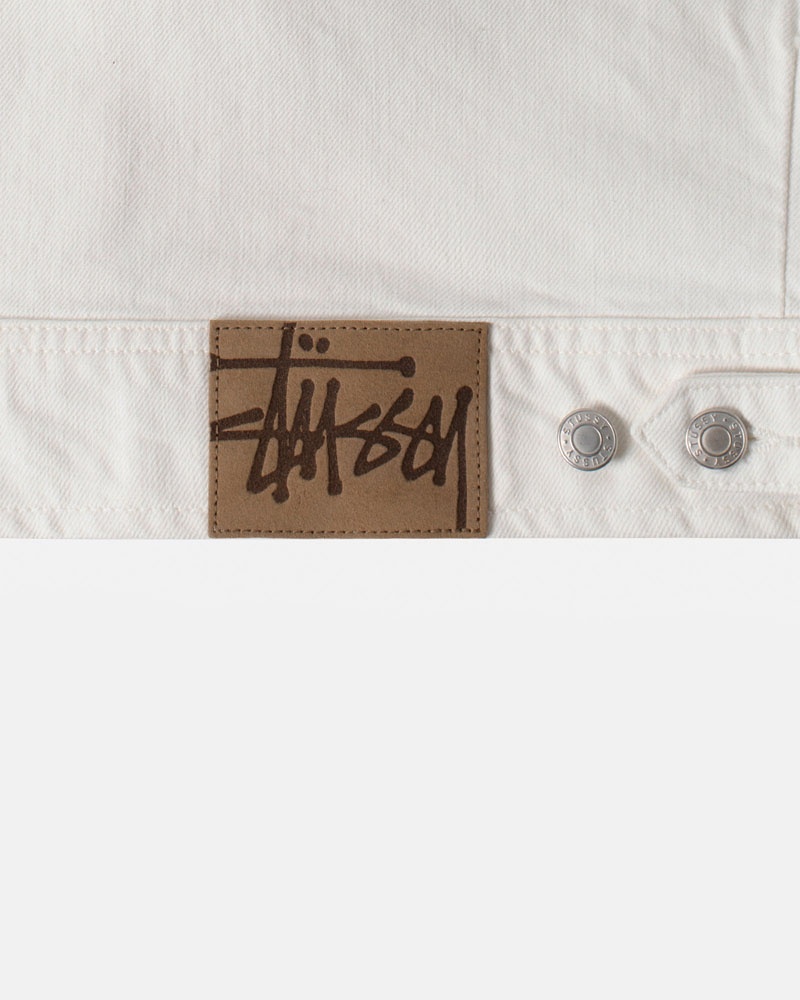 Stüssy Zip Arbets Overdyed Jacka Beige | Sverige 902YVKOCG