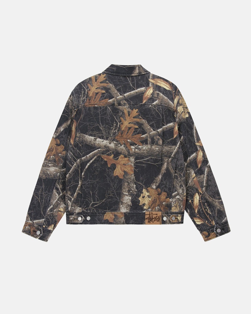 Stüssy Zip Arbets Realtree Edge Jacka Svarta | Sverige 760IXZALY