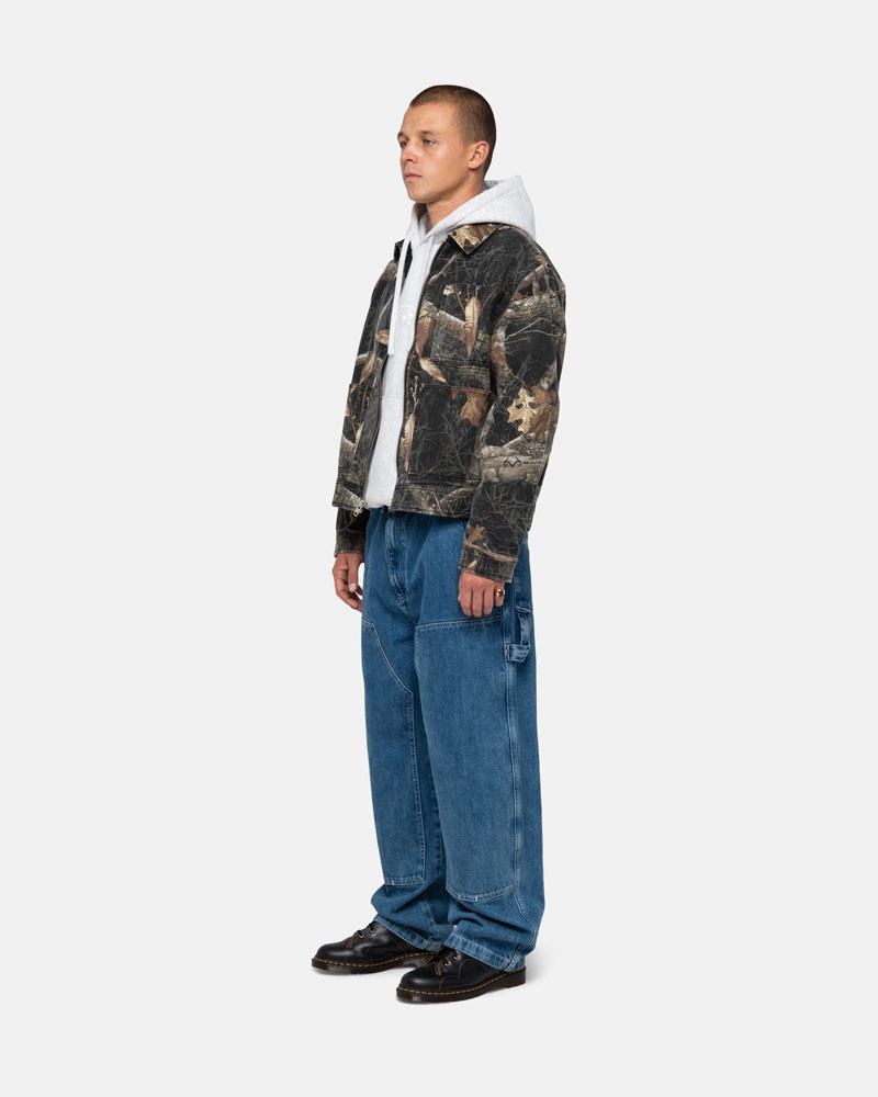 Stüssy Zip Arbets Realtree Edge Jacka Svarta | Sverige 760IXZALY