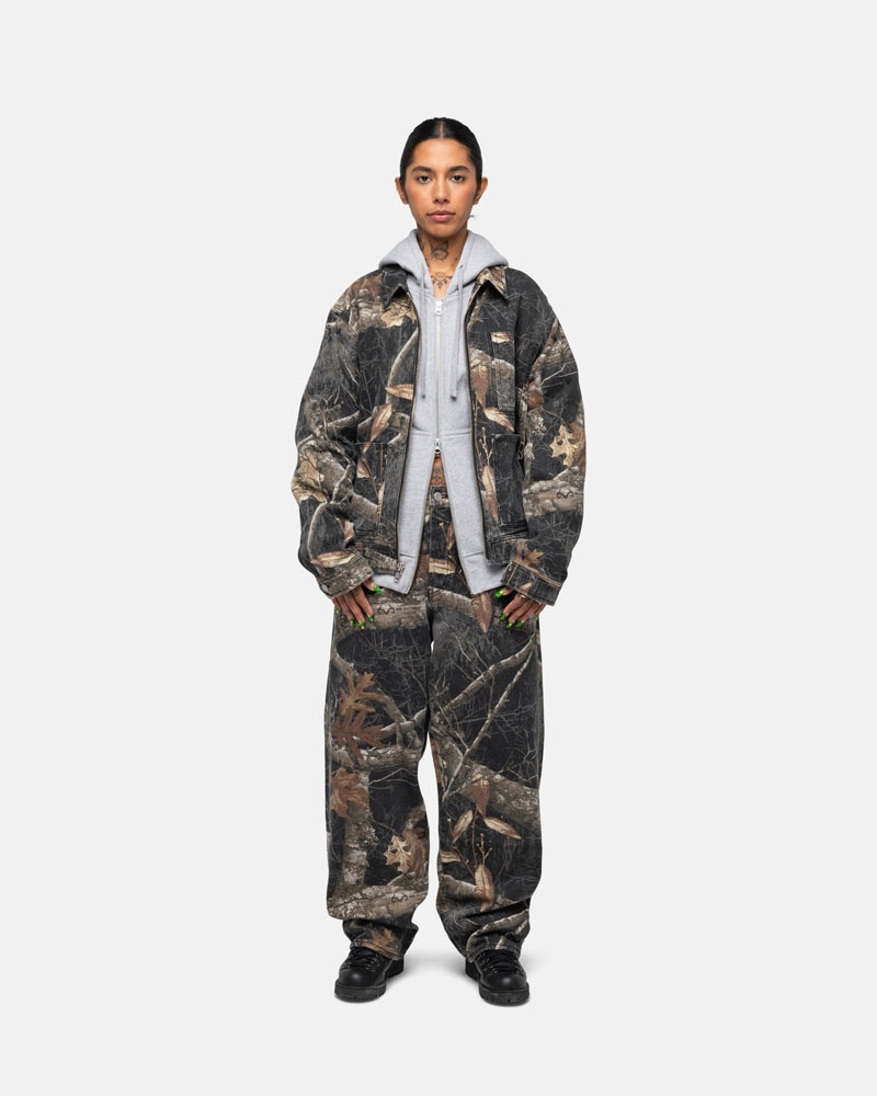 Stüssy Zip Arbets Realtree Edge Jacka Svarta | Sverige 760IXZALY