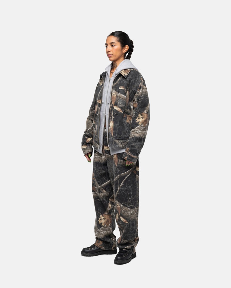 Stüssy Zip Arbets Realtree Edge Jacka Svarta | Sverige 760IXZALY