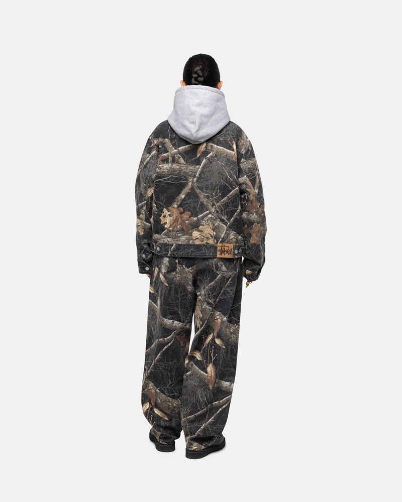 Stüssy Zip Arbets Realtree Edge Jacka Svarta | Sverige 760IXZALY