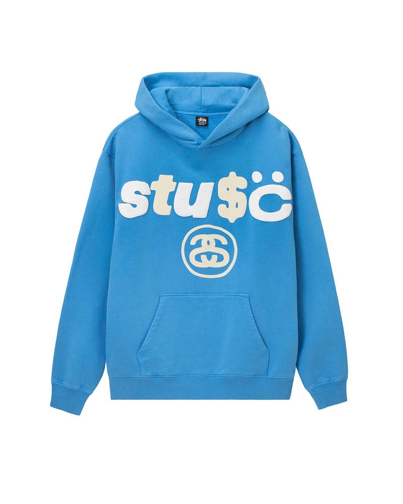 Stüssy & Cpfm 8 Ball Pigment Dyed Hoodie Blå | Sverige 854GJYXMA