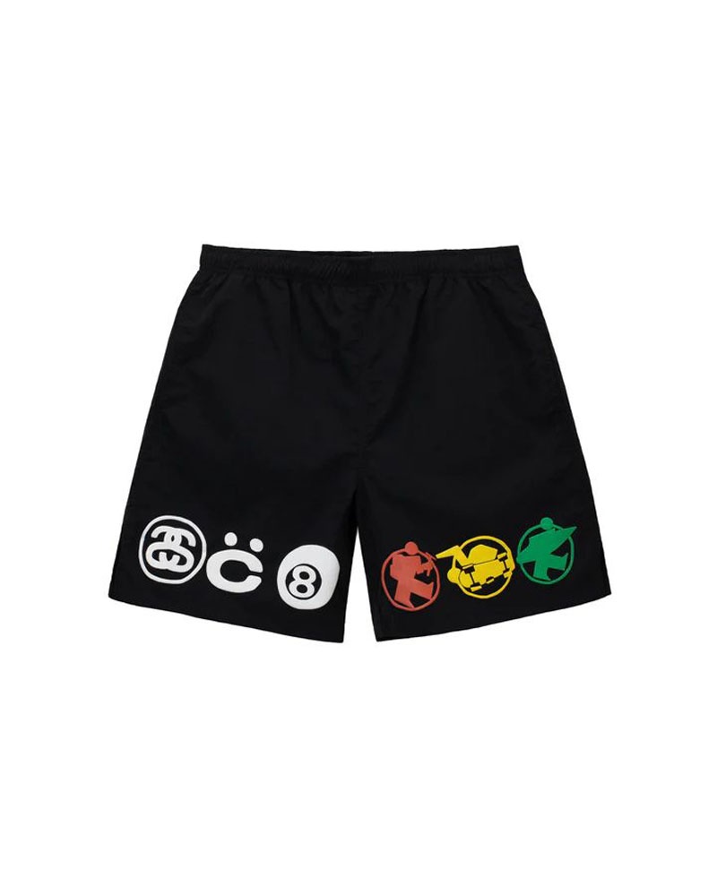 Stüssy & Cpfm Icon Vatten Shorts Svarta | Sverige 823DGTLRN